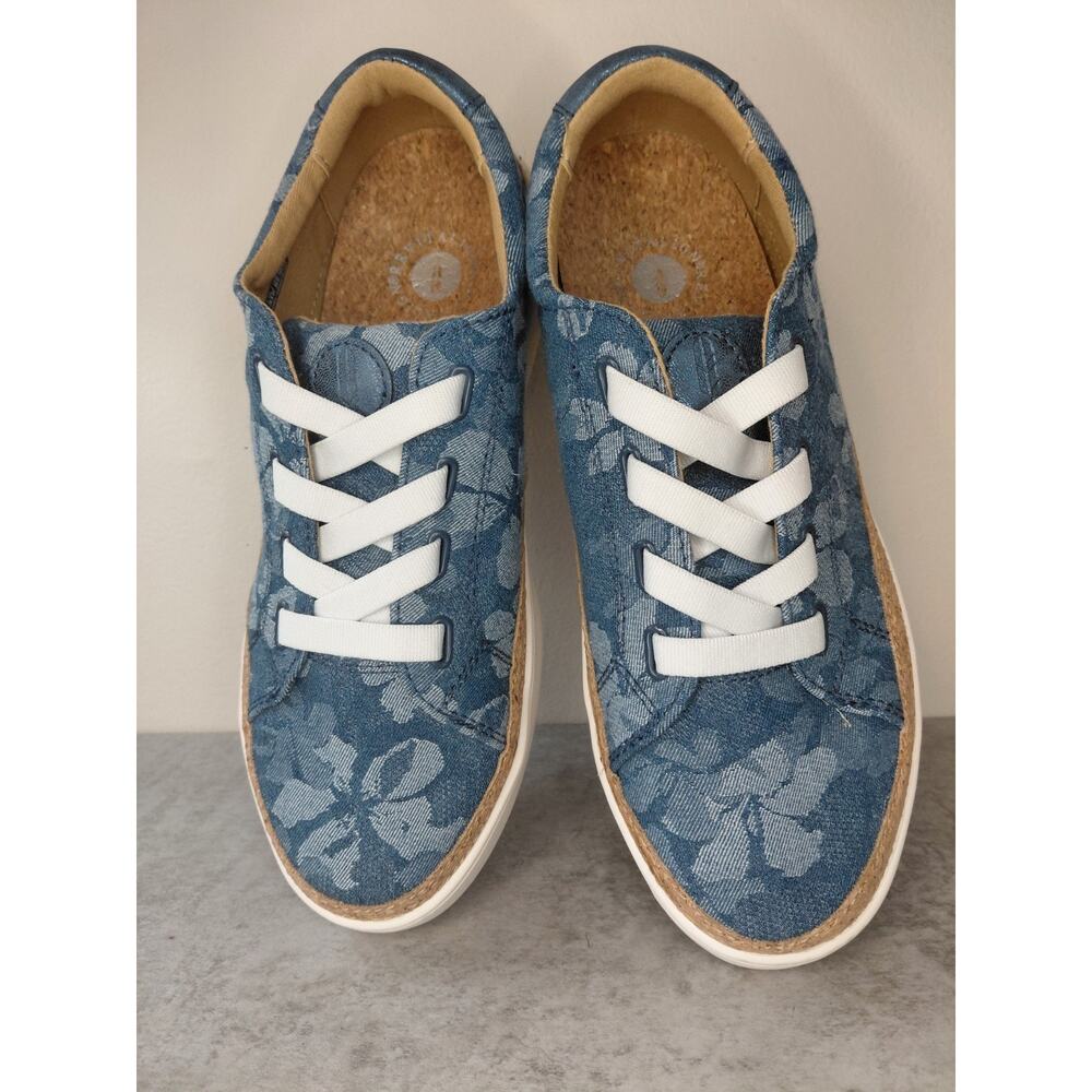 Revitalign Hermosa Orthotic Gore-Lace Slip-On Sneakers Denim Floral Size 8.5 NWT - Picture 2 of 11